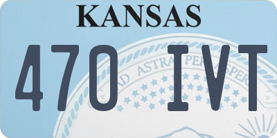 KS license plate 470IVT