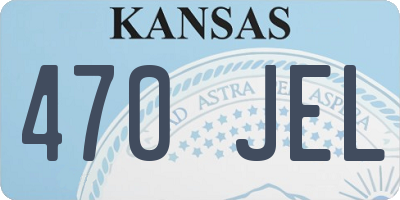 KS license plate 470JEL