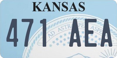 KS license plate 471AEA