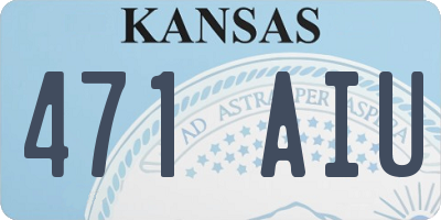 KS license plate 471AIU