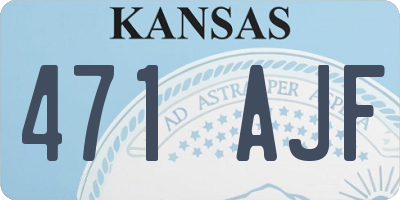 KS license plate 471AJF