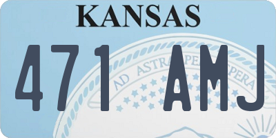 KS license plate 471AMJ