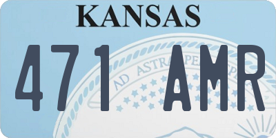 KS license plate 471AMR