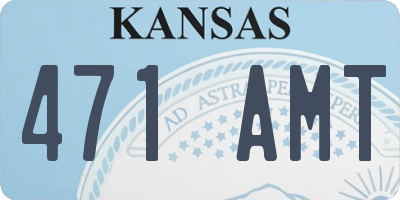 KS license plate 471AMT