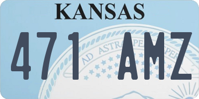 KS license plate 471AMZ