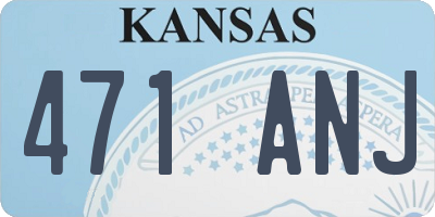 KS license plate 471ANJ