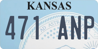 KS license plate 471ANP