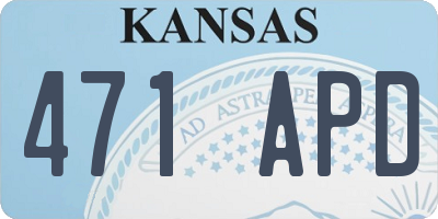 KS license plate 471APD