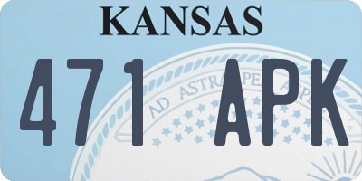 KS license plate 471APK