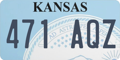 KS license plate 471AQZ