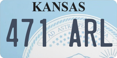 KS license plate 471ARL