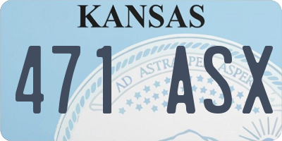 KS license plate 471ASX