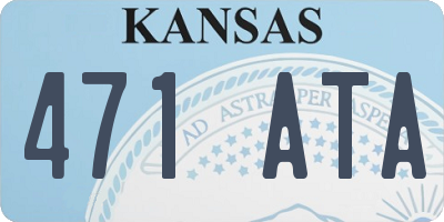 KS license plate 471ATA