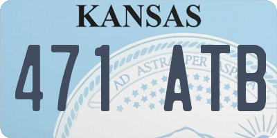 KS license plate 471ATB