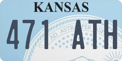KS license plate 471ATH