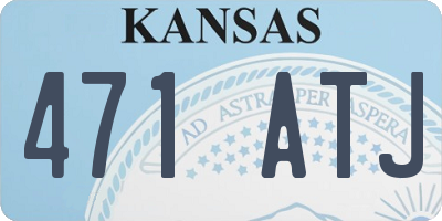 KS license plate 471ATJ
