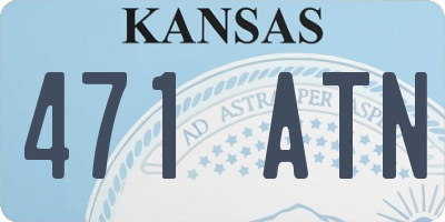 KS license plate 471ATN