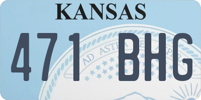 KS license plate 471BHG