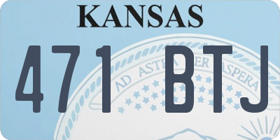 KS license plate 471BTJ