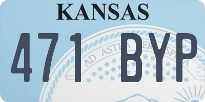 KS license plate 471BYP