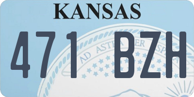 KS license plate 471BZH