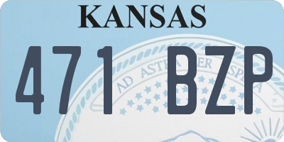 KS license plate 471BZP