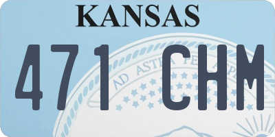 KS license plate 471CHM