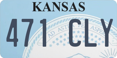KS license plate 471CLY
