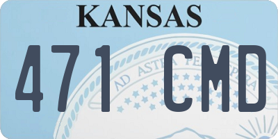 KS license plate 471CMD