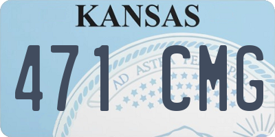 KS license plate 471CMG