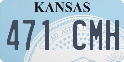 KS license plate 471CMH