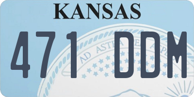 KS license plate 471DDM