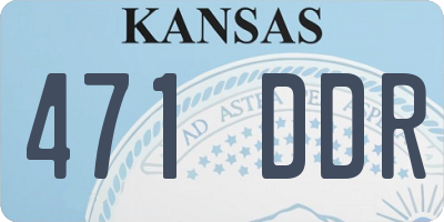 KS license plate 471DDR