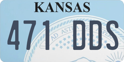 KS license plate 471DDS