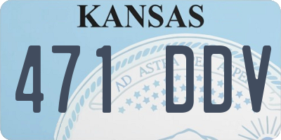 KS license plate 471DDV