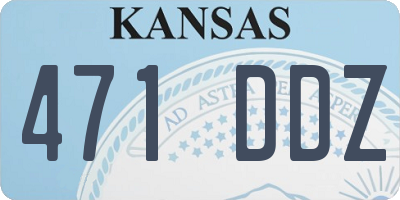 KS license plate 471DDZ
