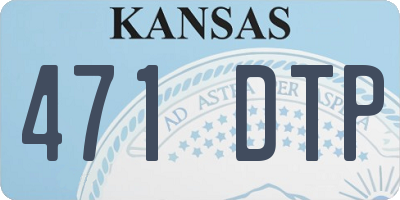 KS license plate 471DTP