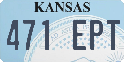 KS license plate 471EPT