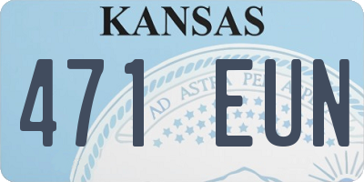 KS license plate 471EUN