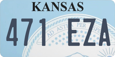 KS license plate 471EZA
