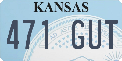 KS license plate 471GUT