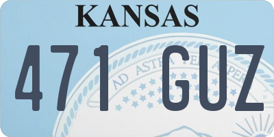 KS license plate 471GUZ