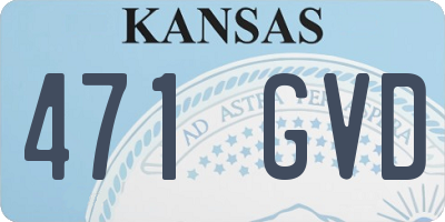 KS license plate 471GVD
