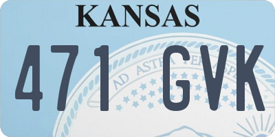 KS license plate 471GVK