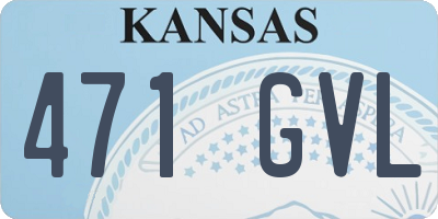 KS license plate 471GVL