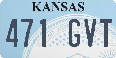 KS license plate 471GVT