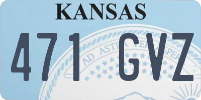 KS license plate 471GVZ