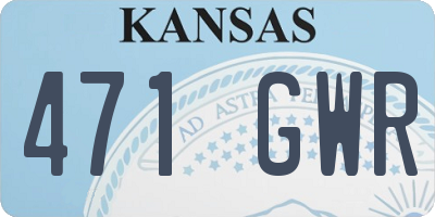 KS license plate 471GWR
