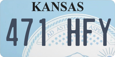 KS license plate 471HFY