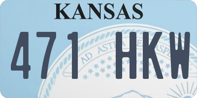 KS license plate 471HKW